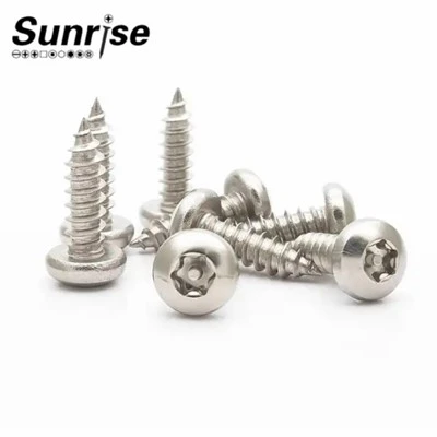 SS304 316 Soicéad Heicslóibeach Torx Pan Button Ceann Sreang Tamper Féin